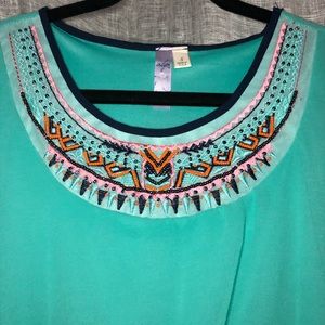 Francesscas beaded neck dress